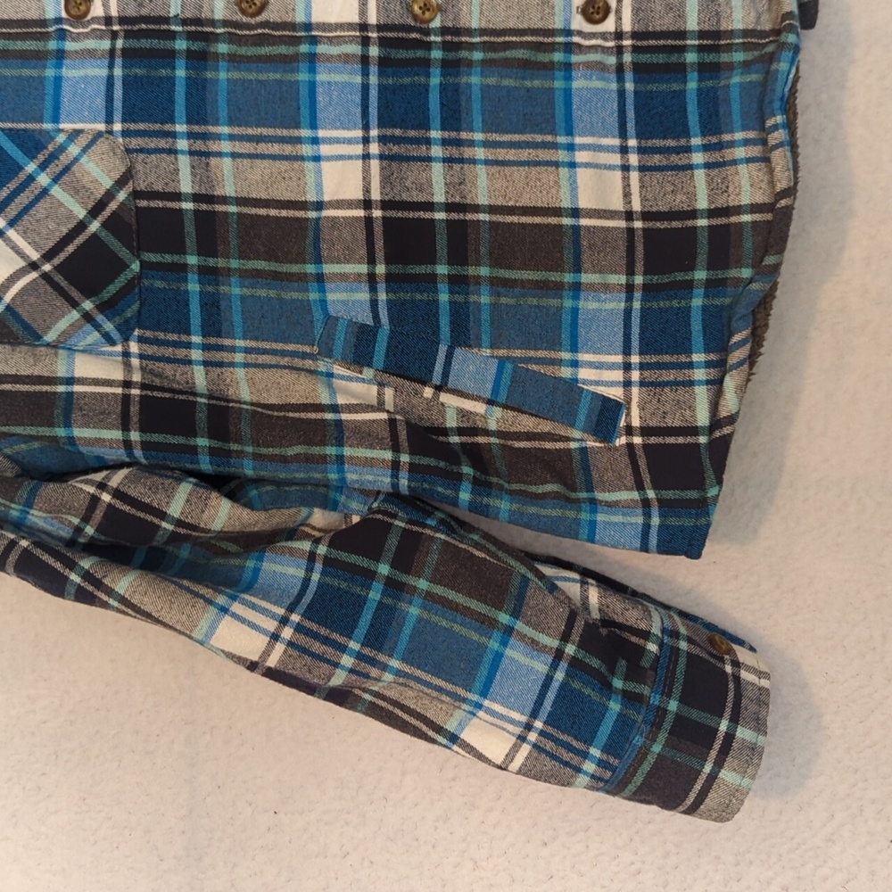 Outdoor Casuals Flannel Fleece Men's Button Down Shacket Shirt S - Picture 2 of 6